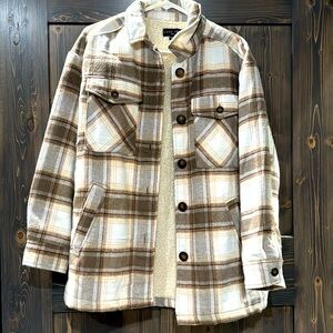 Lined flannel- love tree